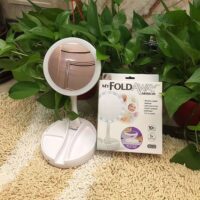 ESPEJO DOBLE PLEGABLE CON LUZ LED MAQUILLAJE JG988