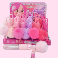 Brillo de labios con llavero de pompón WH-LC8296