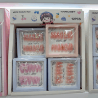 UNIAS POSTIZAS CAJITA NAIL ART G06