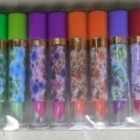 LABIAL EN BARRA CAMBIA COLOR ESTAMPA FLOR X12 PCS WH-JJ02-5