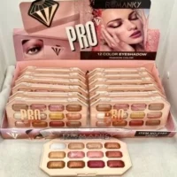 ROMANKY PALETA DE SOMBRAS PRO X12 COLORES WH-LL141