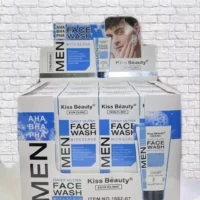 KISS BEAUTY CREMA LIMPIEZA FACIAL PARA HOMBRE MEN FACE WASH KA1662